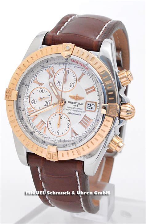 breitling uhr braunes armband rosegold|Breitling Roségold Uhren .